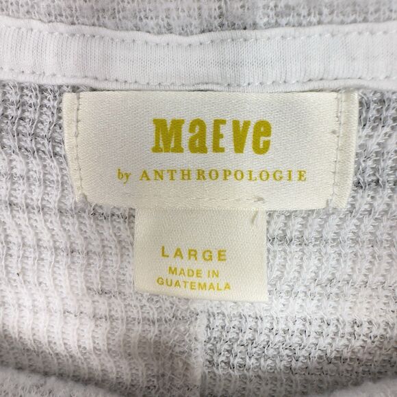 Anthropologie‎ Maeve Risa Hacci Tunic Sweater Sz L Grey Marled Cowl Neck Relaxed - Picture 7 of 16